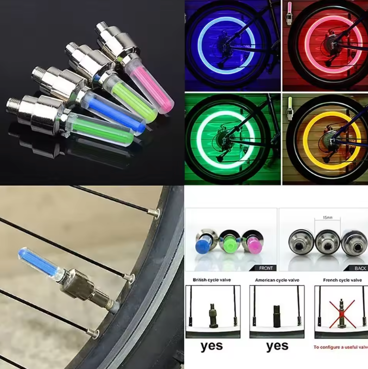 2Pcs Bicycle Lights Motion Sensor