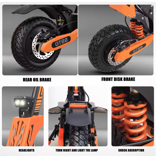 Arwibon 5600W Adult Electric Scooter Dual Motor